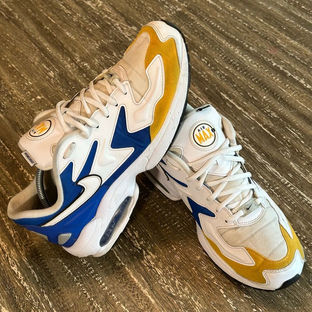 Nike Air Max 2 Light “Windbreaker” White University Gold Royal Men’s Size 11